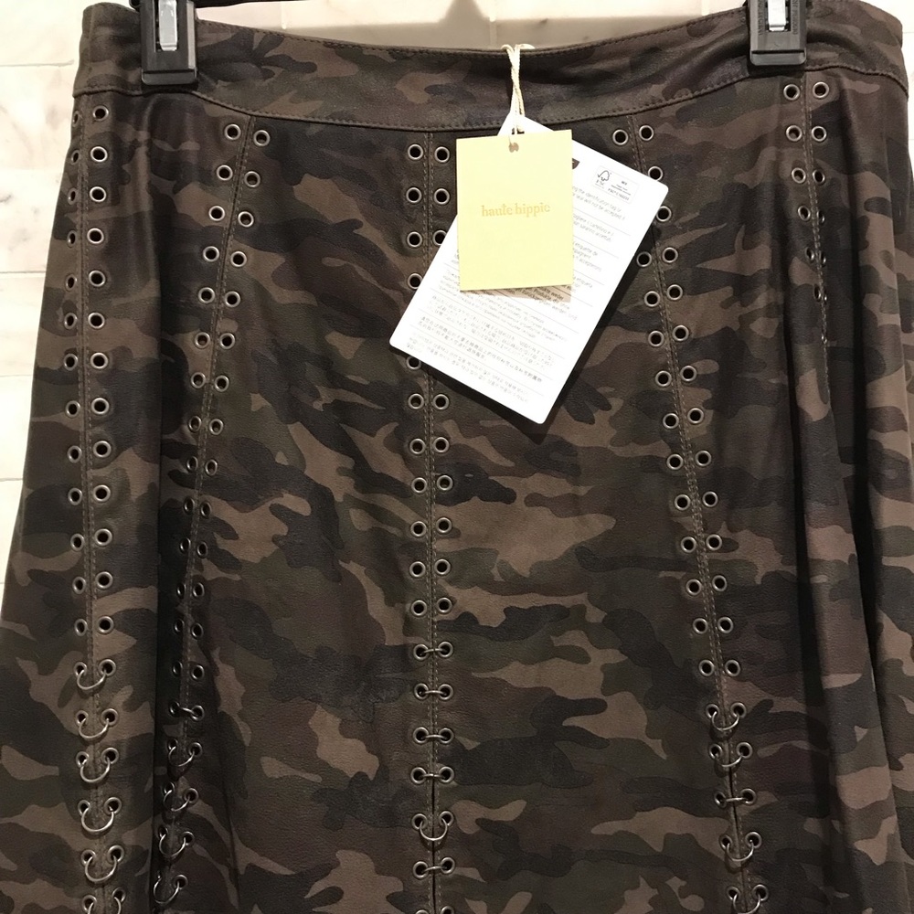 Haute Hippie Leather Mini Camo - Picture 5 of 7